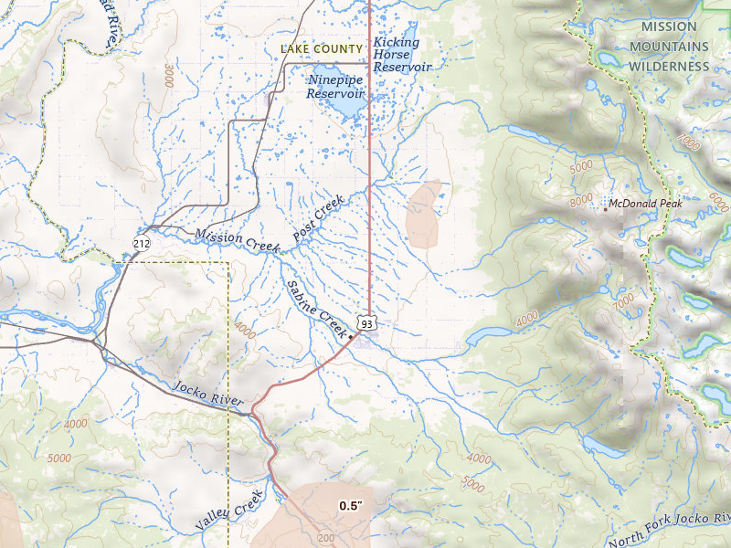 Radar-estimated hail-size map of the storm over Saint Ignatius, MT on May 29, 2026
