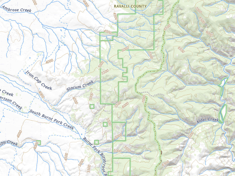 Radar-estimated hail-size map of the storm over Stevensville, MT on May 28, 2026