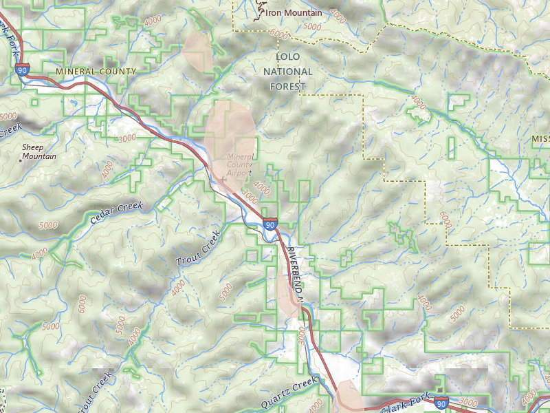 Radar-estimated hail-size map of the storm over Superior, MT on May 29, 2026