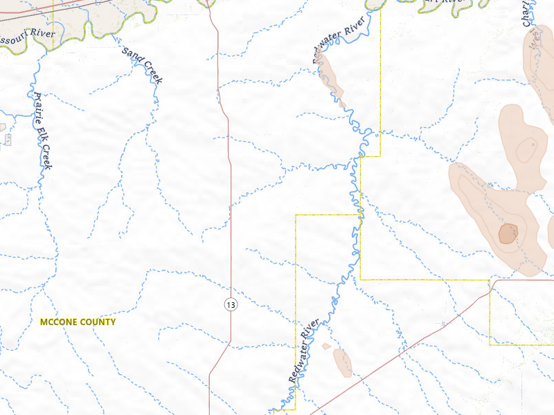 Radar-estimated hail-size map of the storm over Vida, MT on May 26, 2026