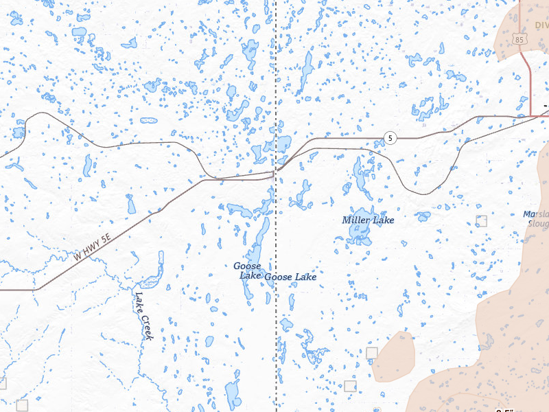 Radar-estimated hail-size map of the storm over Westby, MT on Jun 6, 2026