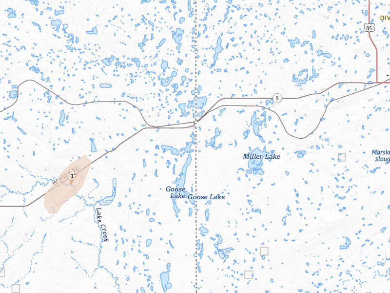 Radar-estimated hail-size map of the storm over Westby, MT on Jun 19, 2026