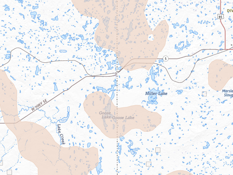 Radar-estimated hail-size map of the storm over Westby, MT on Jun 27, 2026
