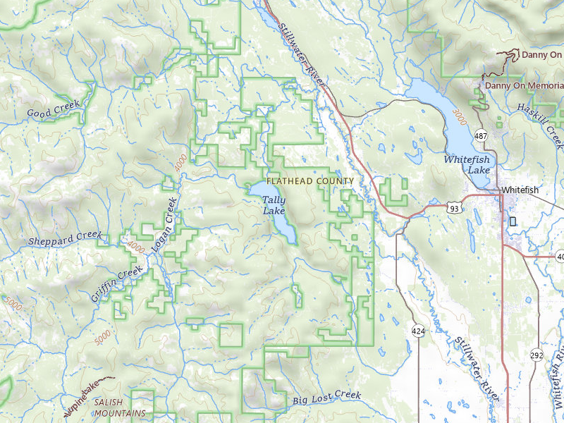 Radar-estimated hail-size map of the storm over Whitefish, MT on May 29, 2026