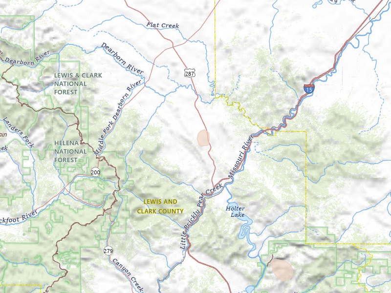 Radar-estimated hail-size map of the storm over Wolf Creek, MT on May 29, 2026