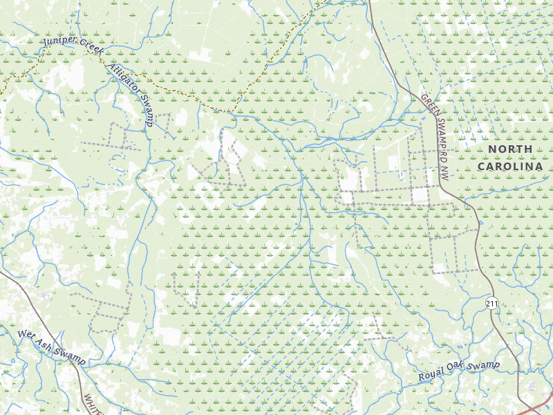 Radar-estimated hail-size map of the storm over Ash, NC on Jul 12, 2026