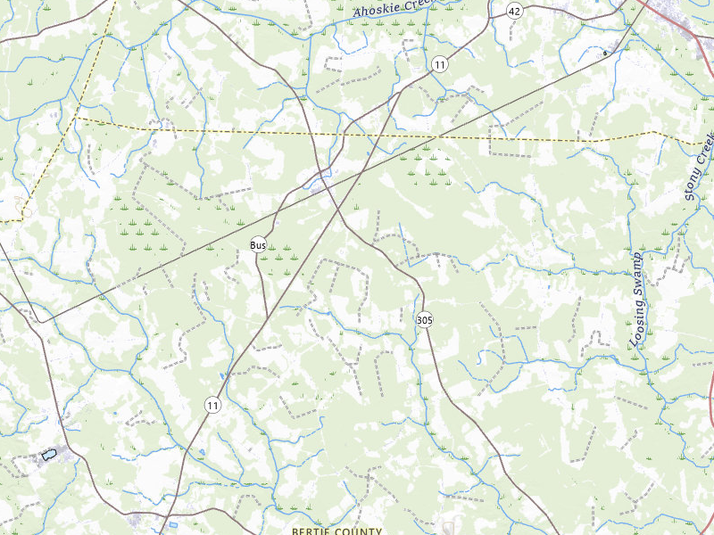Radar-estimated hail-size map of the storm over Aulander, NC on Jul 17, 2026