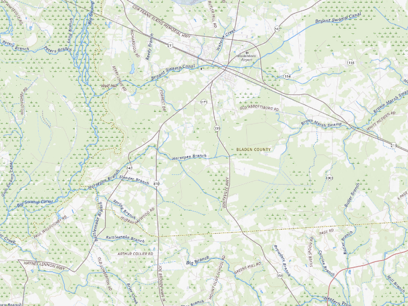 NEXRAD radar-signature map of the hail storm over Bladenboro, NC on Aug 21, 2026