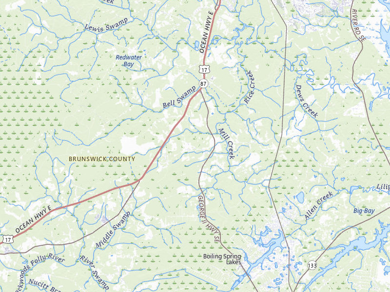 NEXRAD radar-signature map of the hail storm over Bolivia, NC on Jul 6, 2026