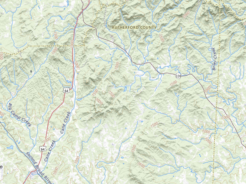Radar-estimated hail-size map of the storm over Bostic, NC on Jul 28, 2026