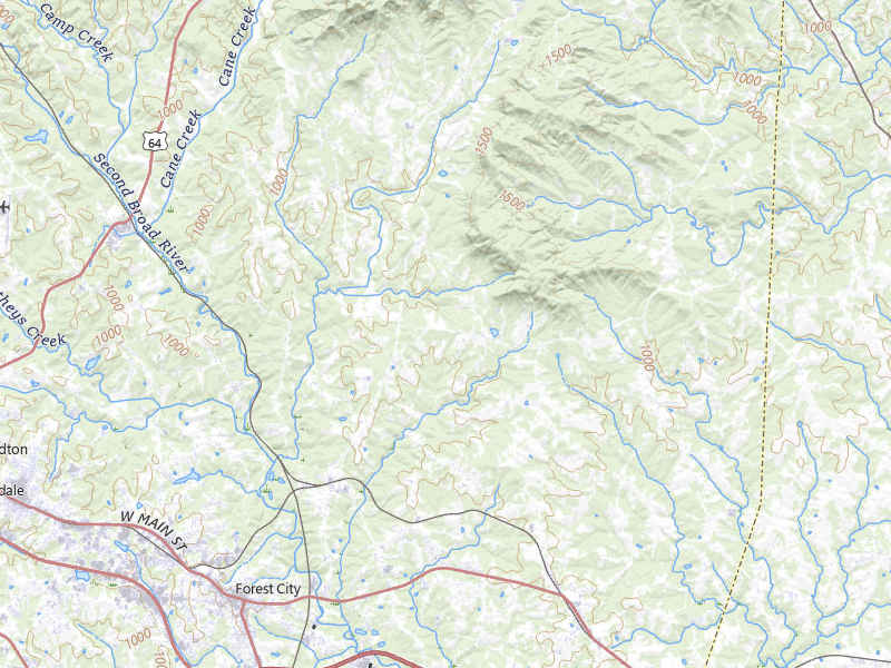 NEXRAD radar-signature map of the hail storm over Bostic, NC on Aug 4, 2026