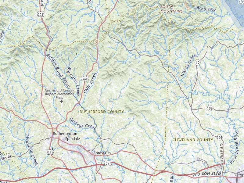 NEXRAD radar-signature map of the hail storm over Bostic, NC on Sep 5, 2026