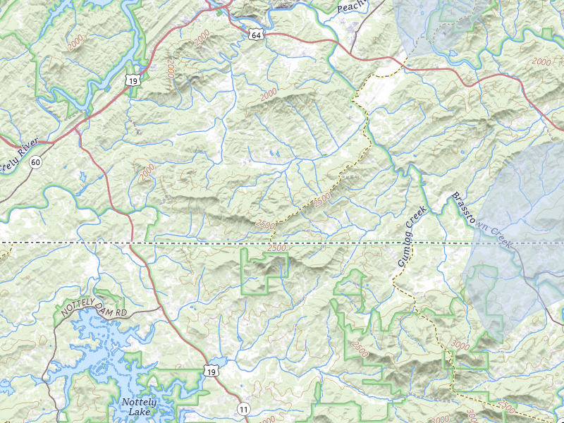 NEXRAD radar-signature map of the hail storm over Brasstown, NC on Jul 28, 2026