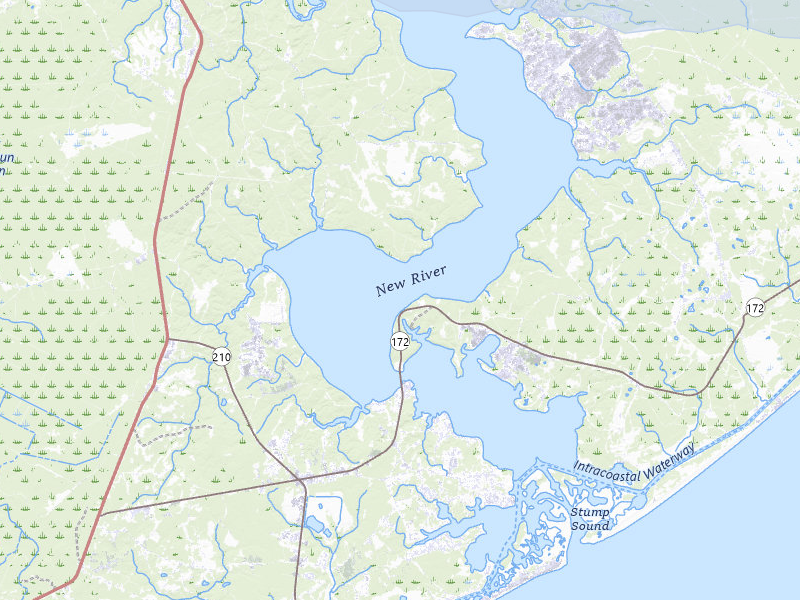 NEXRAD radar-signature map of the hail storm over Camp Lejeune, NC on Jul 28, 2026