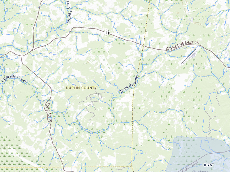 NEXRAD radar-signature map of the hail storm over Chinquapin, NC on Jun 27, 2026