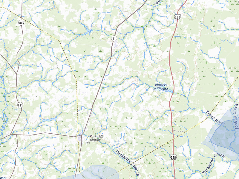 NEXRAD radar-signature map of the hail storm over Deep Run, NC on Jul 6, 2026