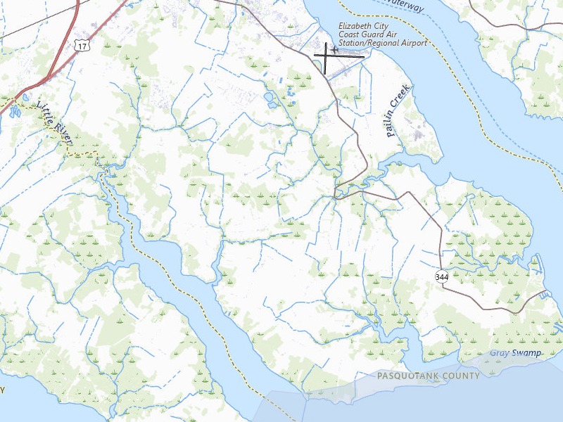 NEXRAD radar-signature map of the hail storm over Elizabeth City, NC on Jul 28, 2026