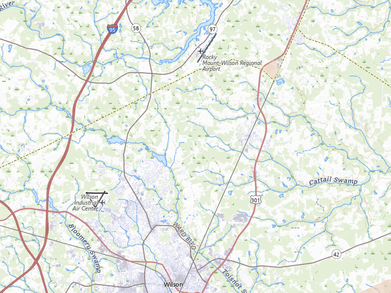 Radar-estimated hail-size map of the storm over Elm City, NC on Jul 20, 2026
