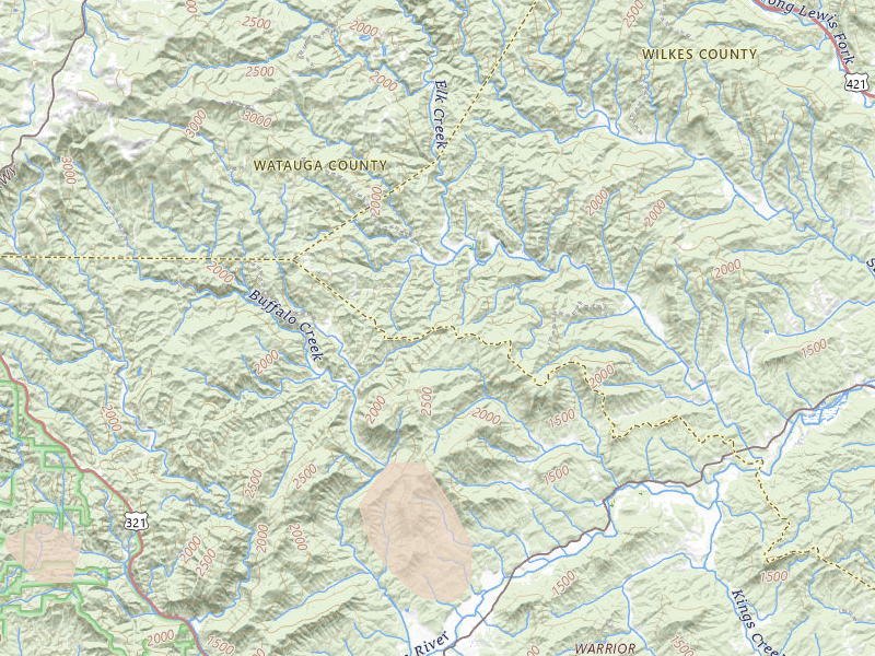 Radar-estimated hail-size map of the storm over Ferguson, NC on Aug 11, 2026