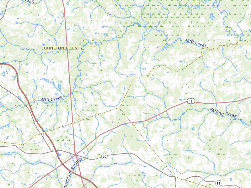 NEXRAD radar-signature map of the hail storm over Four Oaks, NC on Jul 6, 2026