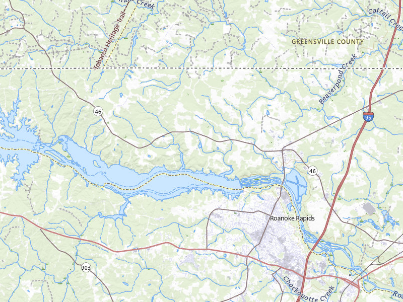 Radar-estimated hail-size map of the storm over Gaston, NC on May 27, 2026