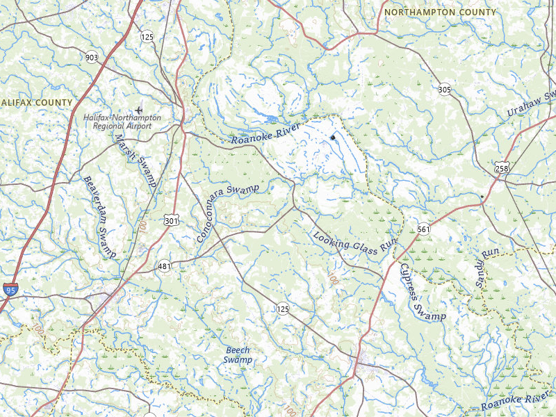 NEXRAD radar-signature map of the hail storm over Halifax, NC on Aug 20, 2026