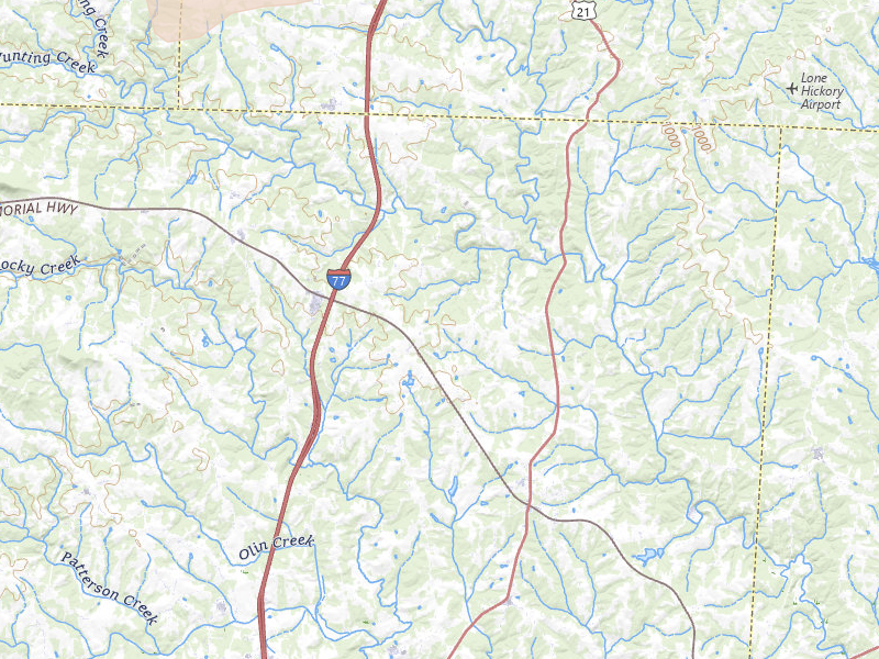 Radar-estimated hail-size map of the storm over Hamptonville, NC on Jul 18, 2026