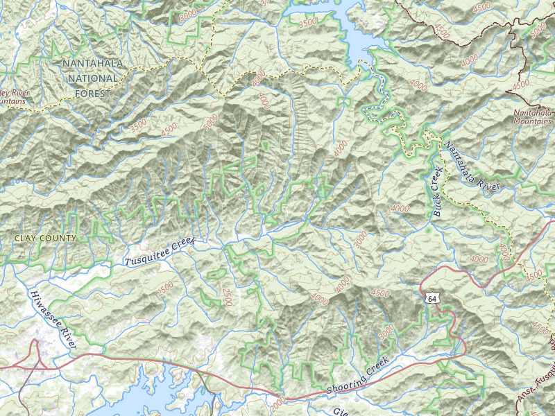 Radar-estimated hail-size map of the storm over Hayesville, NC on Jul 28, 2026