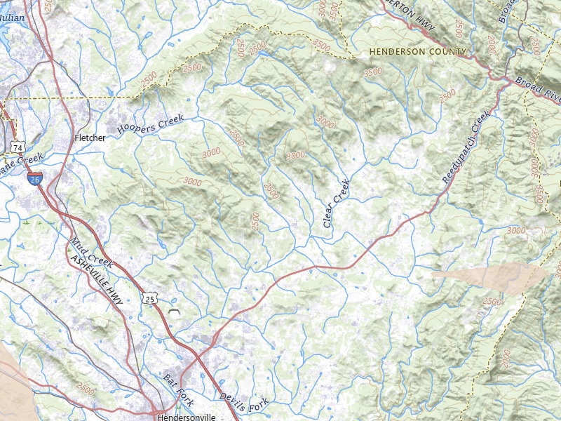 Radar-estimated hail-size map of the storm over Hendersonville, NC on Jun 12, 2026