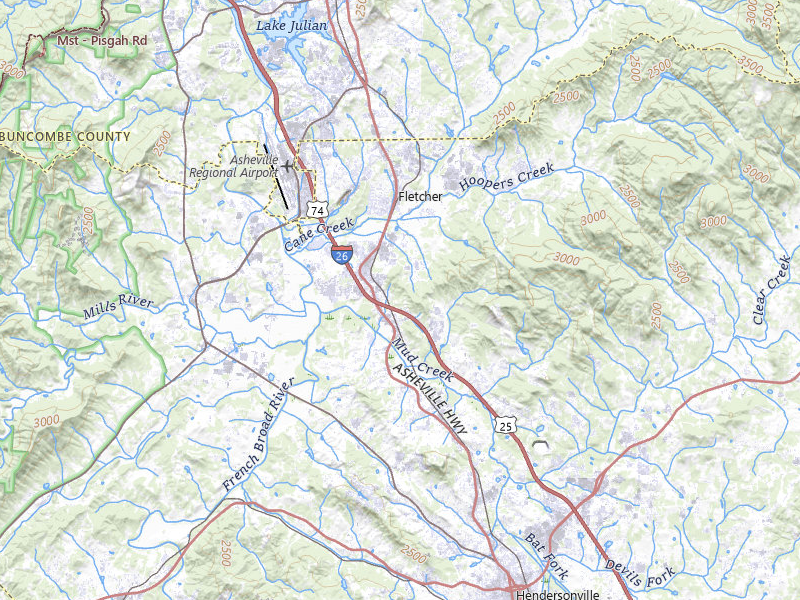 NEXRAD radar-signature map of the hail storm over Hendersonville, NC on Aug 17, 2026