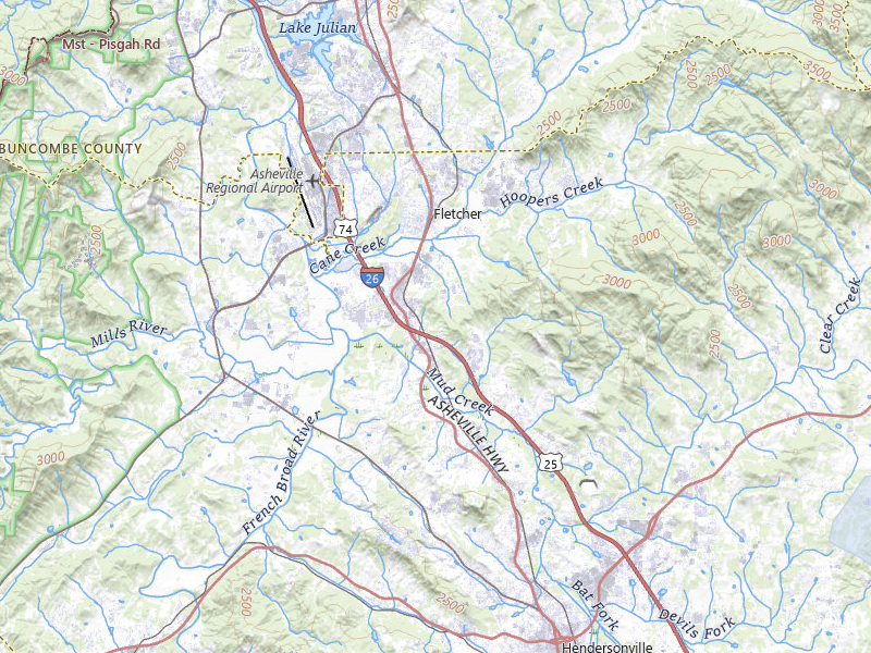 NEXRAD radar-signature map of the hail storm over Hendersonville, NC on Aug 22, 2026