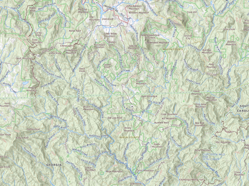 Radar-estimated hail-size map of the storm over Highlands, NC on Aug 20, 2026