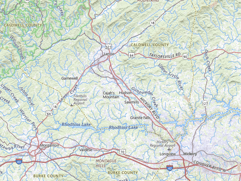 Radar-estimated hail-size map of the storm over Lenoir, NC on Jun 27, 2026