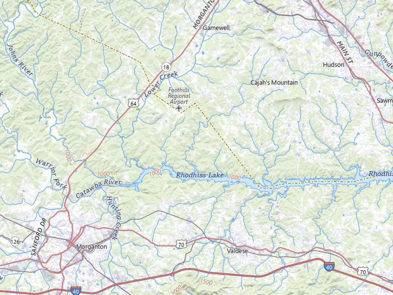 Radar-estimated hail-size map of the storm over Lenoir, NC on Jul 18, 2026