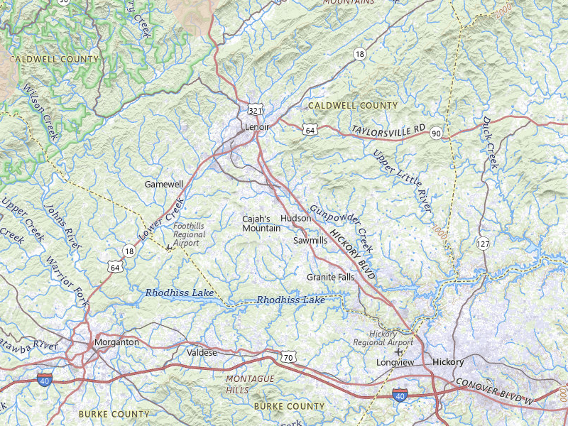 Radar-estimated hail-size map of the storm over Lenoir, NC on Jul 20, 2026