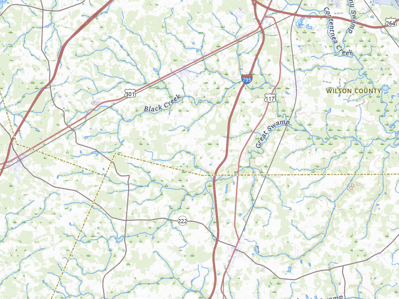 NEXRAD radar-signature map of the hail storm over Lucama, NC on Jul 6, 2026