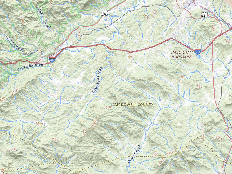 Radar-estimated hail-size map of the storm over Marion, NC on Jul 18, 2026