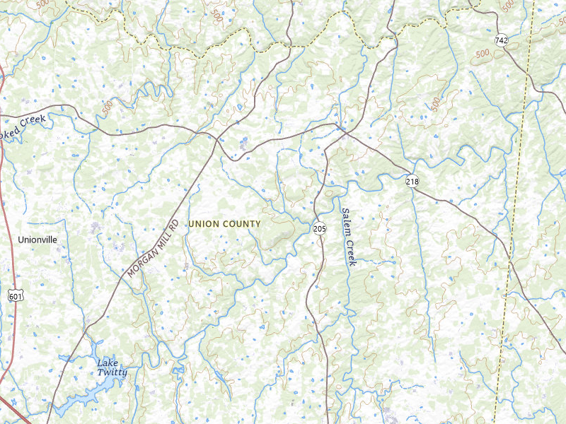 Radar-estimated hail-size map of the storm over Marshville, NC on Jul 6, 2026
