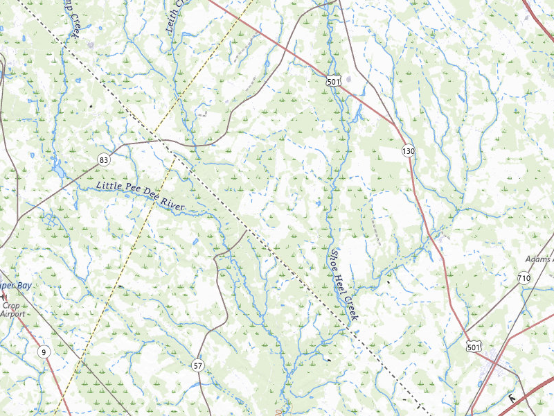 Radar-estimated hail-size map of the storm over Maxton, NC on Jul 6, 2026