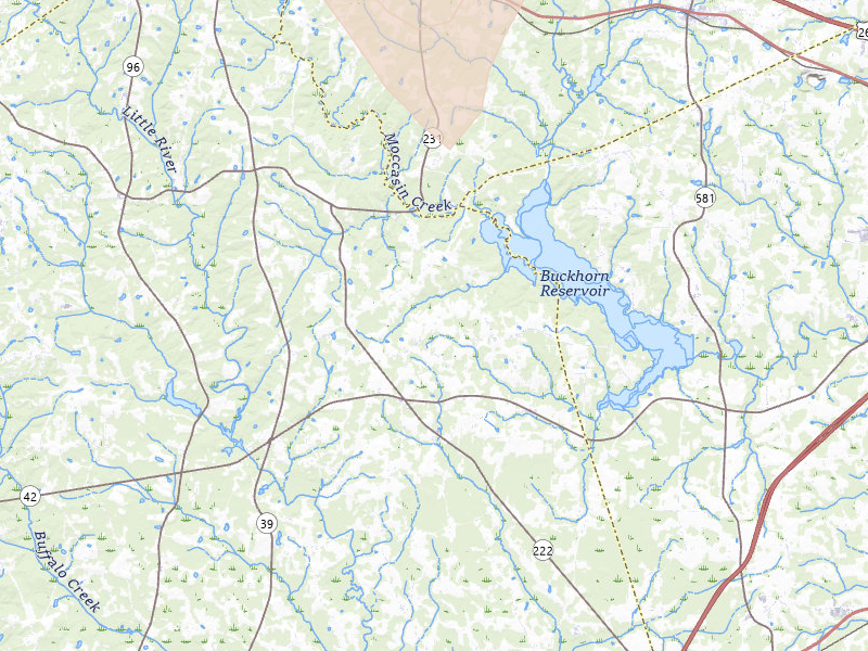 Radar-estimated hail-size map of the storm over Middlesex, NC on Jun 11, 2026