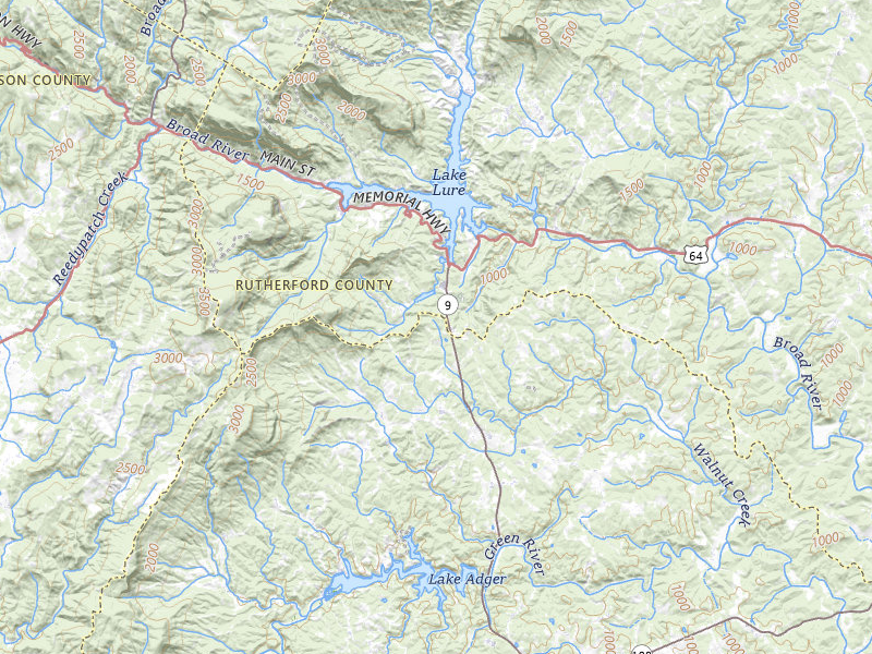 Radar-estimated hail-size map of the storm over Mill Spring, NC