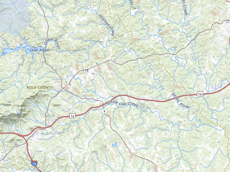 NEXRAD radar-signature map of the hail storm over Mill Spring, NC on Jun 29, 2026