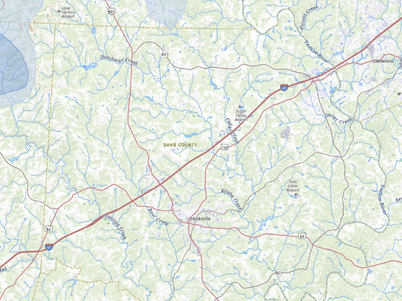 NEXRAD radar-signature map of the hail storm over Mocksville, NC on Aug 28, 2026