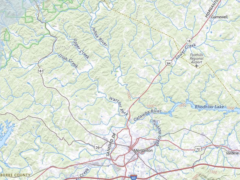 NEXRAD radar-signature map of the hail storm over Morganton, NC on Aug 11, 2026