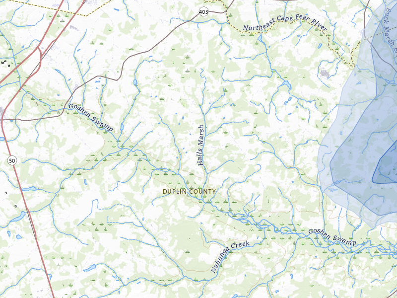 NEXRAD radar-signature map of the hail storm over Mount Olive, NC on Aug 21, 2026