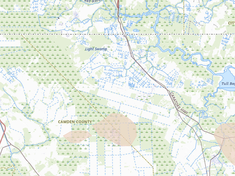 Radar-estimated hail-size map of the storm over Moyock, NC