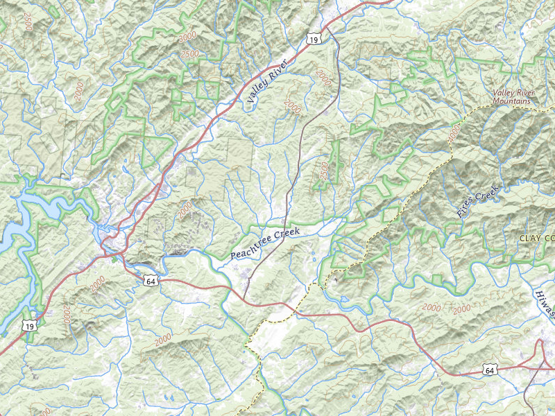 Radar-estimated hail-size map of the storm over Murphy, NC on Jul 3, 2026