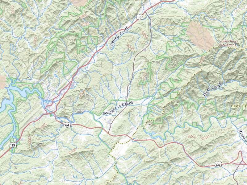 Radar-estimated hail-size map of the storm over Murphy, NC on Jul 28, 2026