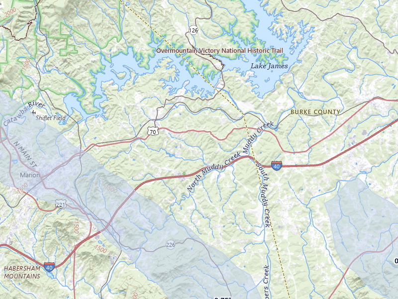 NEXRAD radar-signature map of the hail storm over Nebo, NC on Jul 28, 2026
