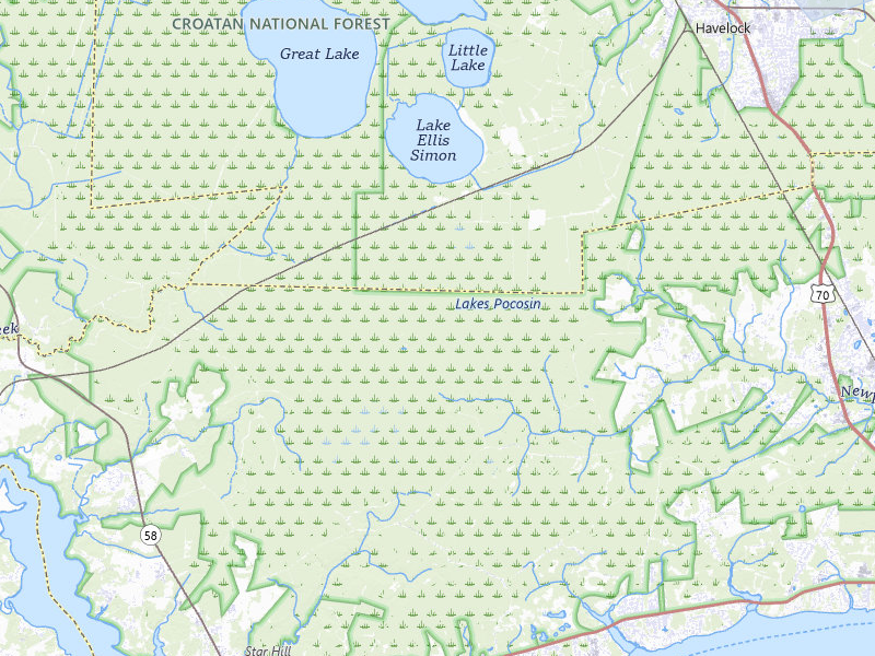 NEXRAD radar-signature map of the hail storm over Newport, NC on Jun 28, 2026